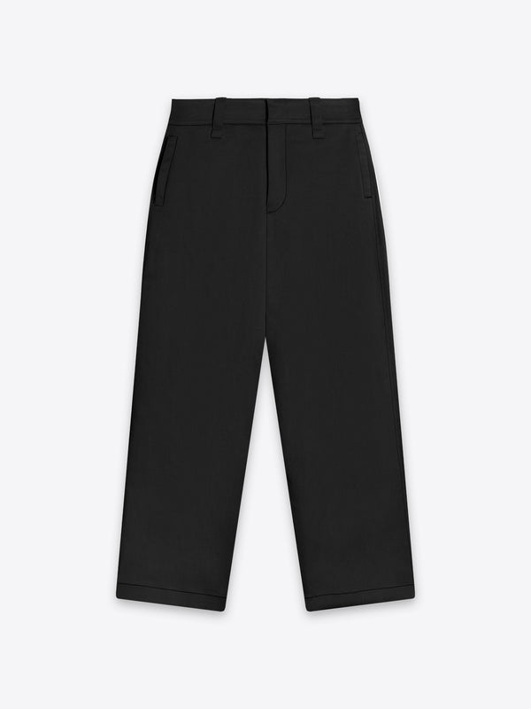 Black KEW Heavy Cotton Twill Oversized Pants from A.B.C A BRAND COLLECTIVE, built for durability with 100% Good Earth Cotton
