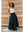 Standing model styling the black Moree Cotton Poplin Maxi Skirt with drawstring waist A.B.C A BRAND COLLECTIVE timeless elegance