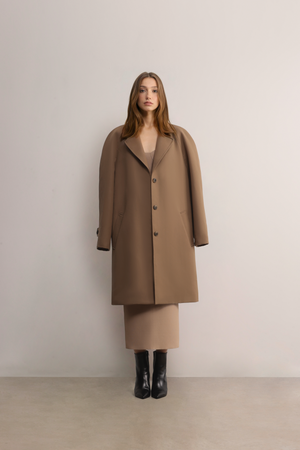 Elevate your style with the luxurious Victoria Raglan Sleeve Coat from A.B.C A BRAND COLLECTIVE.