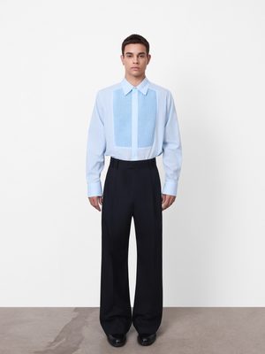 AW58 HIGHPOINT POINTELLE BIB FRONT SHIRT