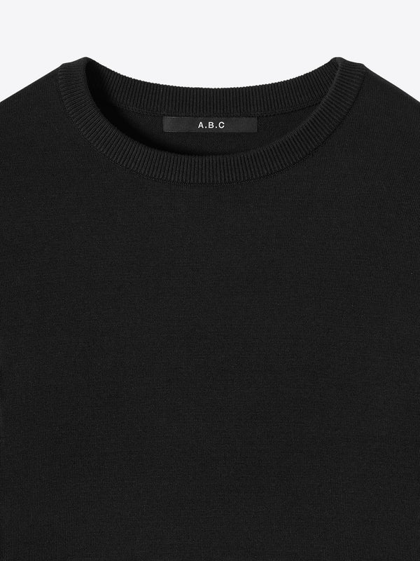 A.B.C Kyneton relaxed fit long sleeve crewneck knit top made of 100% Good Earth Cotton.