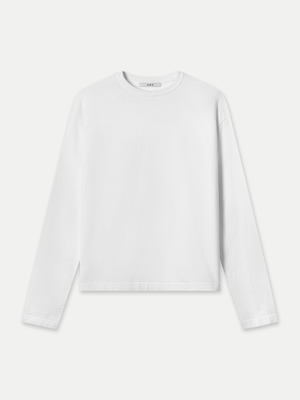 A.B.C Kyneton relaxed fit long sleeve crewneck knit top made of 100% Good Earth Cotton.