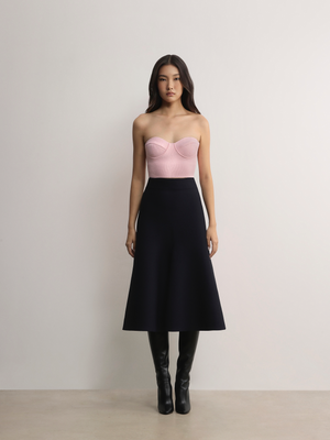 FAWKNER  MILANO KNIT MIDI SKIRT - A Brand Collective