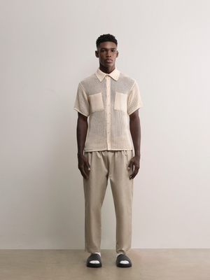 BYRON OPEN KNIT SHIRT - A Brand Collective