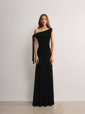 ROSEBERY SHOULDER TIE DRESS - A Brand Collective